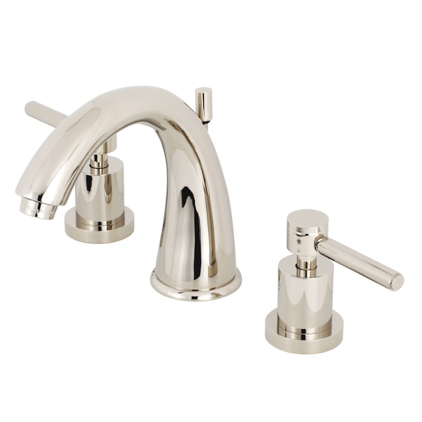 8" Widespread Bathroom Faucet, Polished Nickel